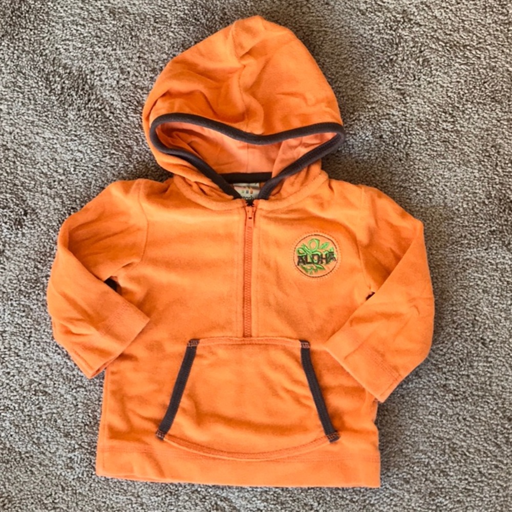 ALOHA Half Zip Pullover Hoodie Size 12 months